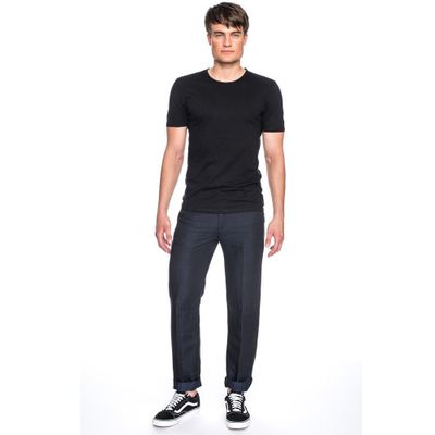Foto van ATO Berlin | Pantalon Jorjo, donkerblauw met grote ruit