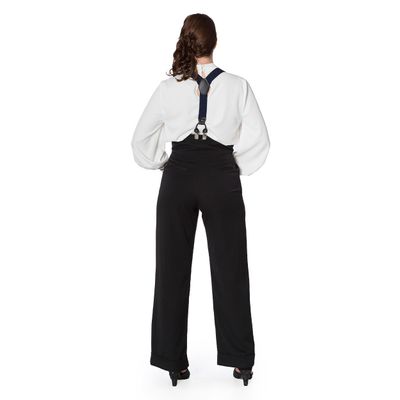 Foto van Banned | Zwarte pantalon met hoge taille, Girl boss-Queensize