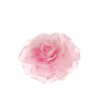 Afbeelding van Zacharia | Grote zacht roze roos aan elastiek en brochespeld 