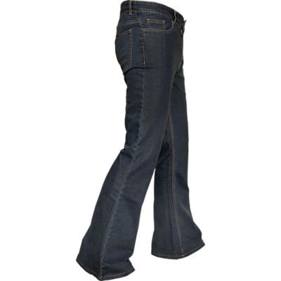 Foto van Chenaski | Denim retro broek classic blue met wijde pijp en 34 inch lengte