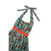 Afbeelding van Dolly and Dotty | Daisy Tropical Parrot vintage halterswing jurk met papagaai print