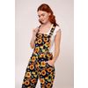Afbeelding van Hell Bunny | Ruimvallende Dungarees Sunflower met zonnebloemen print