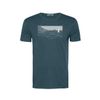 Afbeelding van Green Bomb | T-shirt Nature cliffsail, steen blauw bio katoen