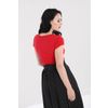 Afbeelding van Hell Bunny | Top Mia rood met sweetheart halslijn