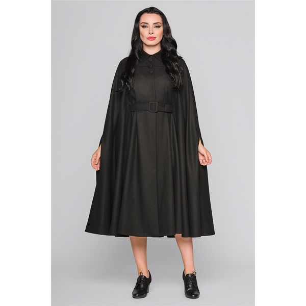 Collectif | Zwarte Cape jas, Enola