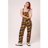 Afbeelding van Hell Bunny | Ruimvallende Dungarees Sunflower met zonnebloemen print
