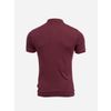 Afbeelding van ATO Berlin | Polo Enzio bio katoen met aubergine en oranje jacquard patroon