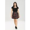 Afbeelding van Hell Bunny | Mini rok Heather, zwart rood groen blauw tartan