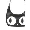 Afbeelding van Banned | Black Witching Cat schoudertas met grote ogen en oortjes