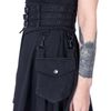 Afbeelding van Poizen Industries | Punk jurk Morrigan met fishnet gespjes korset en een zak