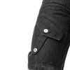 Afbeelding van Poizen Industries | Punk korte broek Whistler washed-zwart met ritsen en zakken