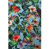 Afbeelding van Dolly and Dotty | Daisy Tropical Parrot vintage halterswing jurk met papagaai print