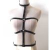 Afbeelding van Zacharia | Harnas met verstelbare borst en taille banden, ringen en choker