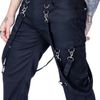Afbeelding van Heartless | Industrial broek Midas, zwart met clip-band​en en ritsen
