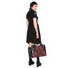 Afbeelding van Banned | Handtas Calling of the Eclipse rode tartan met studs en gespen