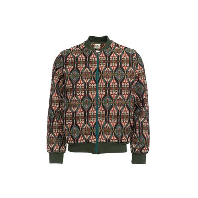 ATO Berlin | Retro Jas Pelle met groen jacquard patroon