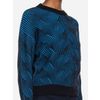 Afbeelding van ATO Berlin | Trui Raine met blauw zwarte golvende patronen