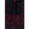 Afbeelding van Hell Bunny | Clarice maxi jurk, zwart met rode slangenprint