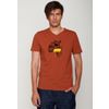 Afbeelding van Green Bomb | T-shirt animal camel ice cream, rood bio katoen
