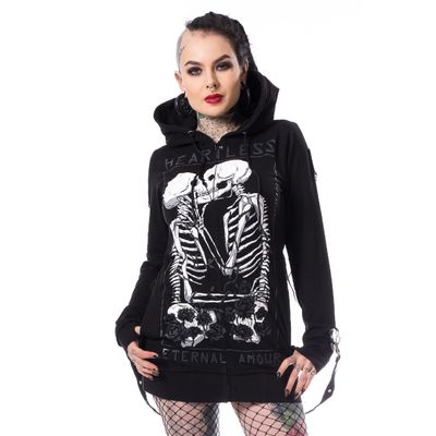 Foto van Heartless | Karin hoody, eternal amour skeletons kissing