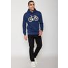 Afbeelding van Green Bomb | Hoodie Bike Fluffy, navy blauw bio katoen