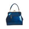 Afbeelding van Banned | Vintage Tealblue American, handtas met klipsluiting