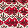 Afbeelding van Chenaski | overhemd Seventies Flower in a Tile creme, rood, zwart