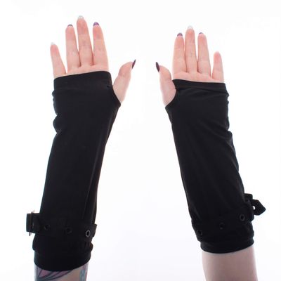 Foto van Heartless | Armwarmers Ouija Bats met gesp en duimgaten