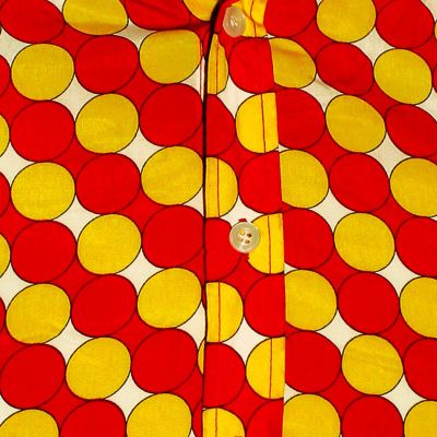 Foto van Chenaski | overhemd Seventies Chained Dots creme, yellow, red