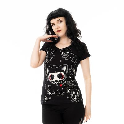 Foto van Cupcake Cult | T-shirt Phantom Kitty