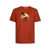 Afbeelding van Green Bomb | T-shirt Nature car surf, steen rood bio katoen