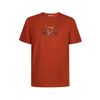 Afbeelding van Green Bomb | T-shirt Bike Enzo, steen rood bio katoen