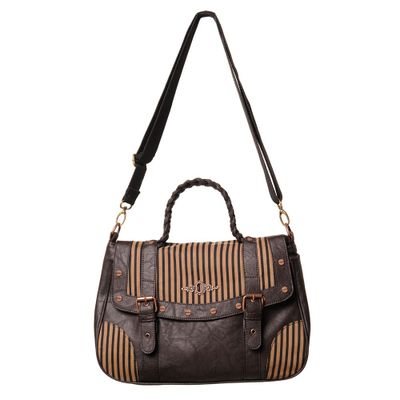 Foto van Handtas Steampunk bruin gestreept