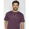 Afbeelding van Green Bomb | T-shirt Colours Race, Berry Bark bio katoen