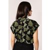 Afbeelding van Hell Bunny | Blouse Gaia met kraagje en aangeknipte korte mouwtjes