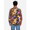 Afbeelding van ATO Berlin | Soepel overhemd Tamuza met tropisch oranje geel bloemen patroon, biokatoen