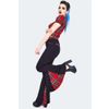 Afbeelding van Jawbreaker | Super flared broek met rode tartan inzet