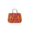 Afbeelding van Banned | Handtas Cartel Satchel rood met bruine randjes en retro gespjes