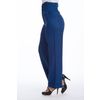 Afbeelding van Banned | Blauwe tweed pantalon met hoge taille, Sassy