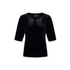 Afbeelding van Hell Bunny | Gothic top Morticia, zwart met spinnenweb diamantjes