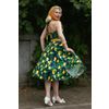 Afbeelding van Dolly and Dotty | Daisy Lemon vintage halterswing jurk met citroenen print