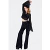 Afbeelding van Jawbreaker | Zwart kanten top met veter detail en Bell sleeves 
