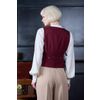 Afbeelding van Banned | Bordeauxrood dames gilet Selma met knoopsluiting