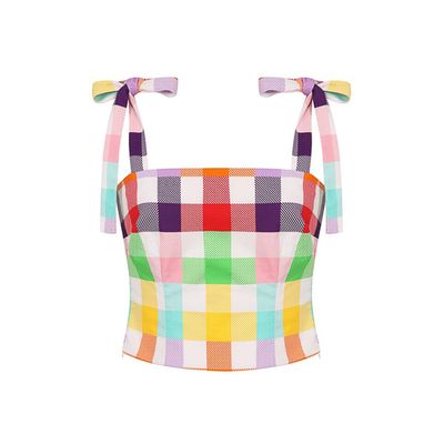 Foto van Collectif | Top Ylenia Rainbow Gingham