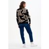 Afbeelding van Sugarhill Brighton | Trui Thalia, zwart beige star explosion