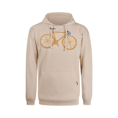 Foto van Green Bomb | Hoodie Bike Fluffy, latte-creme bio katoen