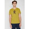 Afbeelding van Green Bomb | T-shirt Animal bear bike, geel bio katoen