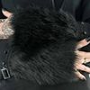 Afbeelding van Heartless | Effia jacket met capuchon en fake-fur, studs, gespen en ritsen