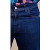 Afbeelding van Run & Fly | Seventies bellbottom jeans indigo denim met oranje stiksels