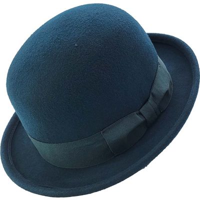 Foto van Major wear | Bolhoed, zachte tealblauwe bowler 